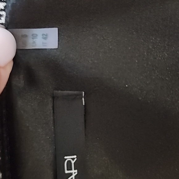 TAHARI Blakley Black and Grey Pencil Skirt Size 6 - Picture 6 of 7